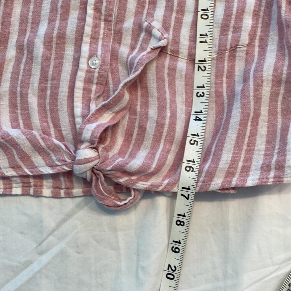 Rails Linen Cropped Flannel | Small - image 5